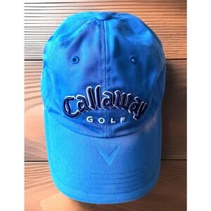 Callaway Golf Hat Fusion Cap Strap-back Blue Cotton Dad Style Adjustable